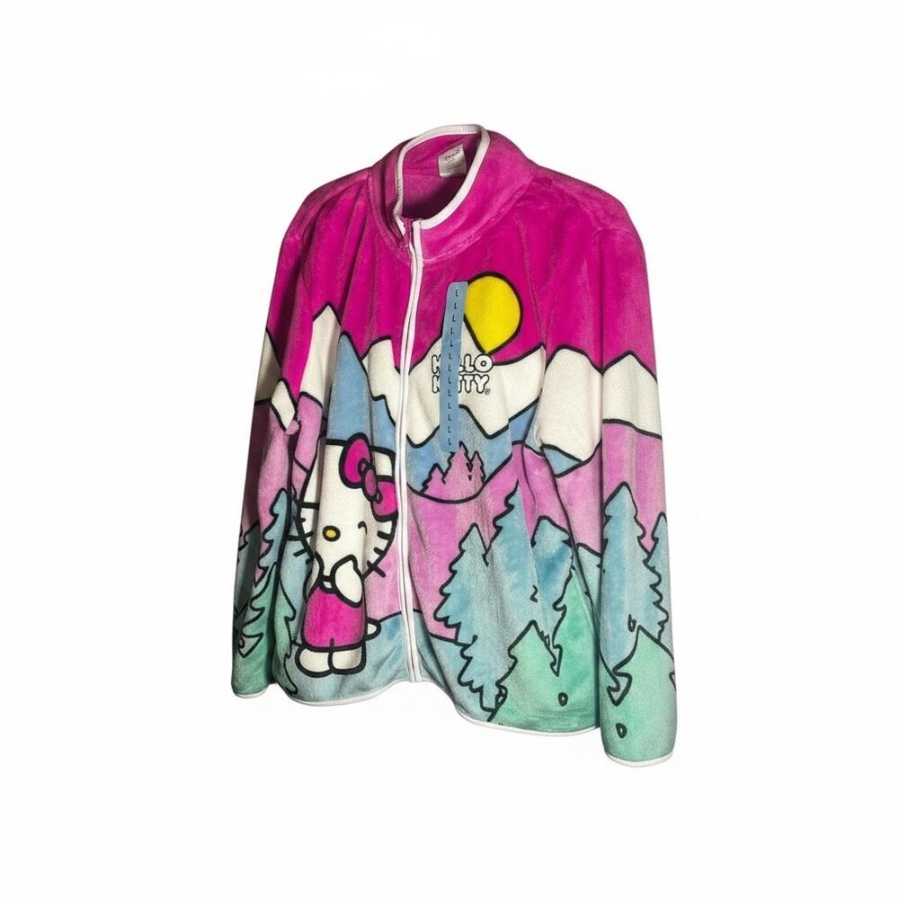 Hello Kitty Women's Character Scenic Mountain Jacket NWT Lightweight Full Zip Lg - Picture 5 of 6